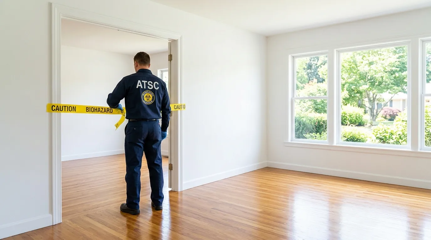 Certified biohazard cleanup crew performing Crime Scene Cleanup in Parsippany